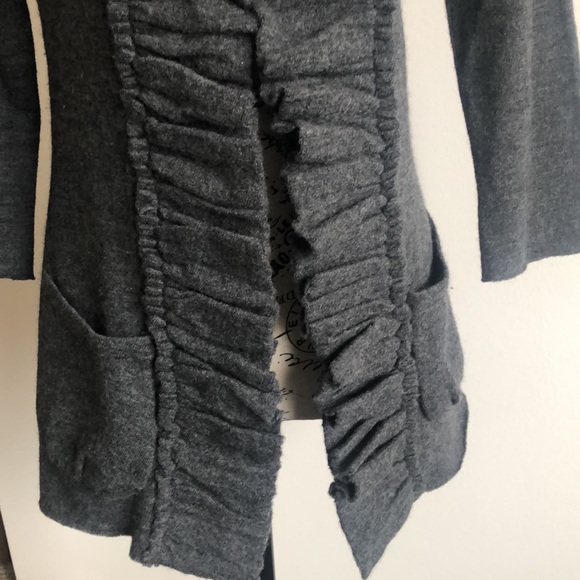 100% wool sweater cardigan grey Size Small, Like new condition - Picture 6 of 16
